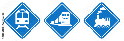 train printable sign railways transportation template flat design icon isolated silhouette traffic public signs