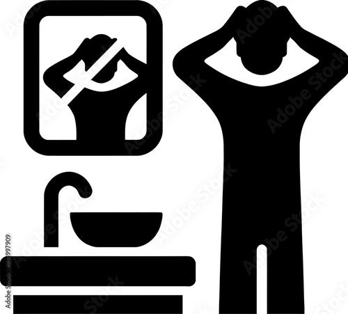 Combing Hair Icon