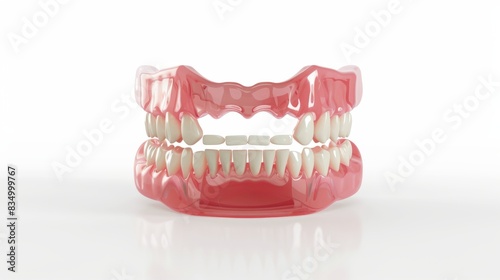 render of mandibular prosthesis all on 4 system