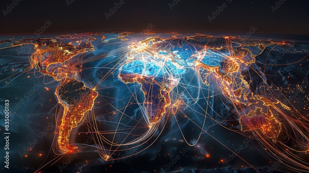 Design a visual representation of the impact of globalization on people's lives, economies, and cultures. Explore both positive and negative effects of interconnectedness on individuals and societies. Design a visual representation of the impact of globalization on people's lives, economies, and cultures. Explore both positive and negative effects of interconnectedness on individuals and societies.
