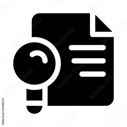 job seeking glyph icon