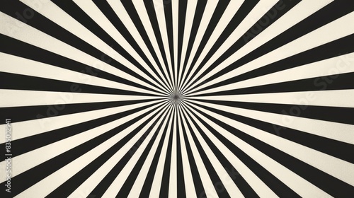 Radial and Radiating Lines and Stripes in the Form of a Sunburst