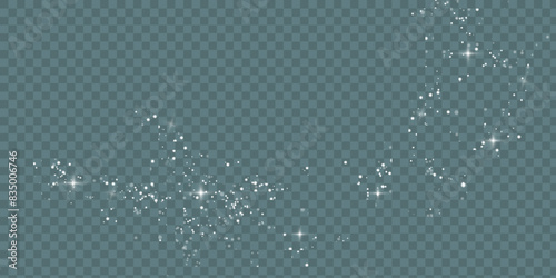Bokeh light lights effect background. White png dust light.
