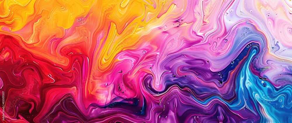 Abstract background with vibrant colors and textured brush strokes.