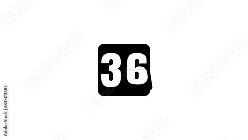 40 Seconds Countdown Timer Flip Style | 40 Seconds counter