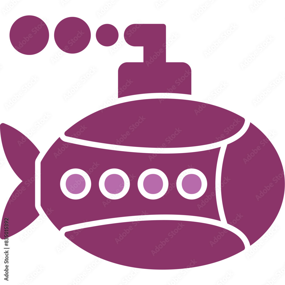 Obraz premium Submarine Icon