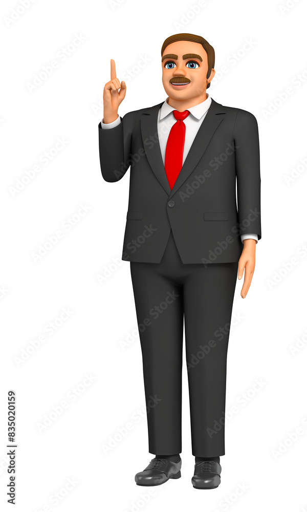 Fat businessman is explaining Fat businessman is explaining