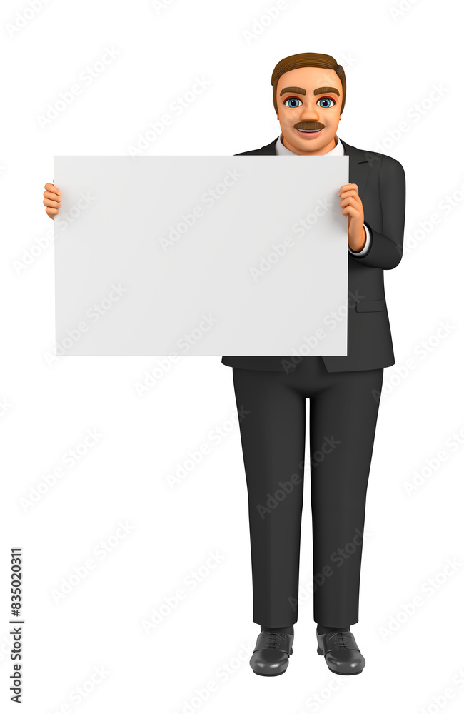 Fat businessman explains on a whiteboard Fat businessman explains on a whiteboard