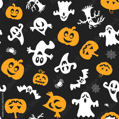 Seamless vector pattern for Halloween design