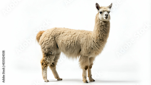 alpaca on white background