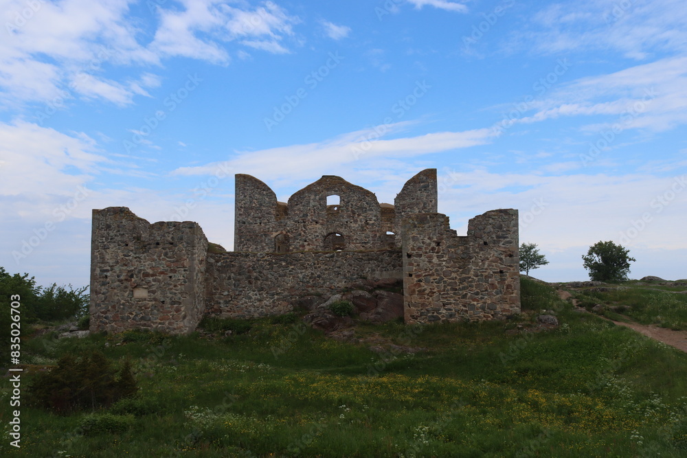The ruins of Brahehus Castle are located 3 km outside of Gränna in Jönköping County in the province of Småland, Sweden. Lake Vättern and the island of Visingsö are nearby. 