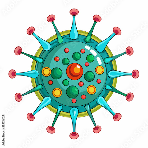 Virus vector illustration 