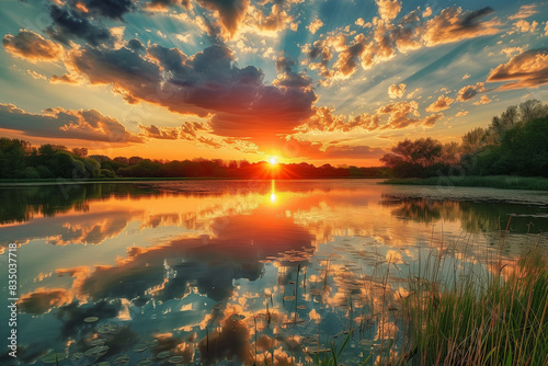 sunset on the lake © CREAM 2.0