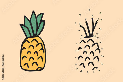 game. A child's game. collect the dots. dot to dot game. lines. black lines. assemble the lines. development. an educational program. the development of children. children. for children. vector.