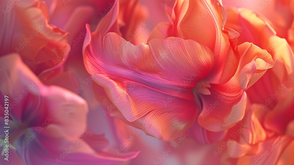 Tulip Swirls: Smooth wallpaper adorned with graceful swirls of dried tulip petals. Tulip Swirls: Smooth wallpaper adorned with graceful swirls of dried tulip petals.