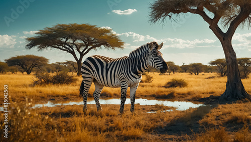 Zebra in Botswana National Park