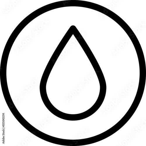 water drop vector icon isolated