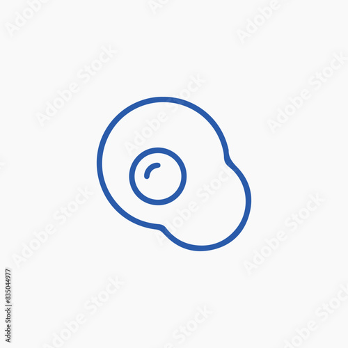 egg omelette pan food icon