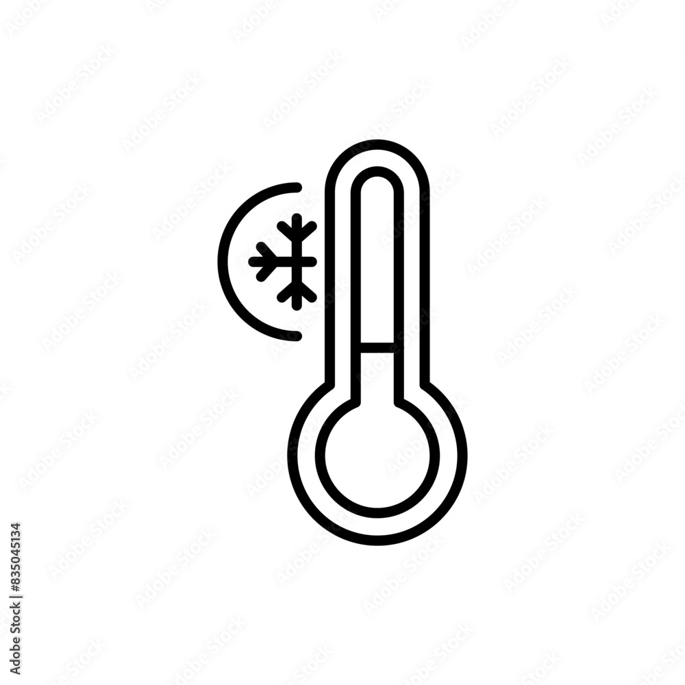 Cold Temperature outline icons, minimalist vector illustration ,simple transparent graphic element .Isolated on white background Cold Temperature outline icons, minimalist vector illustration ,simple transparent graphic element .Isolated on white background