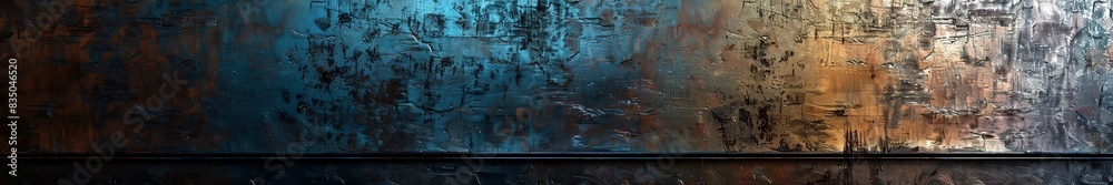 Obraz premium Abstract metallic gradient with melty texture effect.