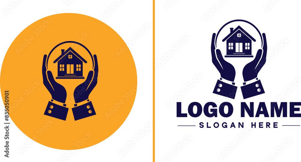 Fototapeta premium Auction house icon Auction gallery Auction center Auction mart flat logo sign symbol editable vector