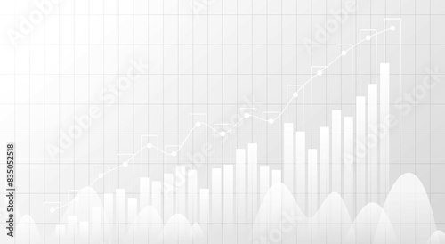 Stock market chart, business candle stick graph of stock market investment. Economy chart analysis background concept