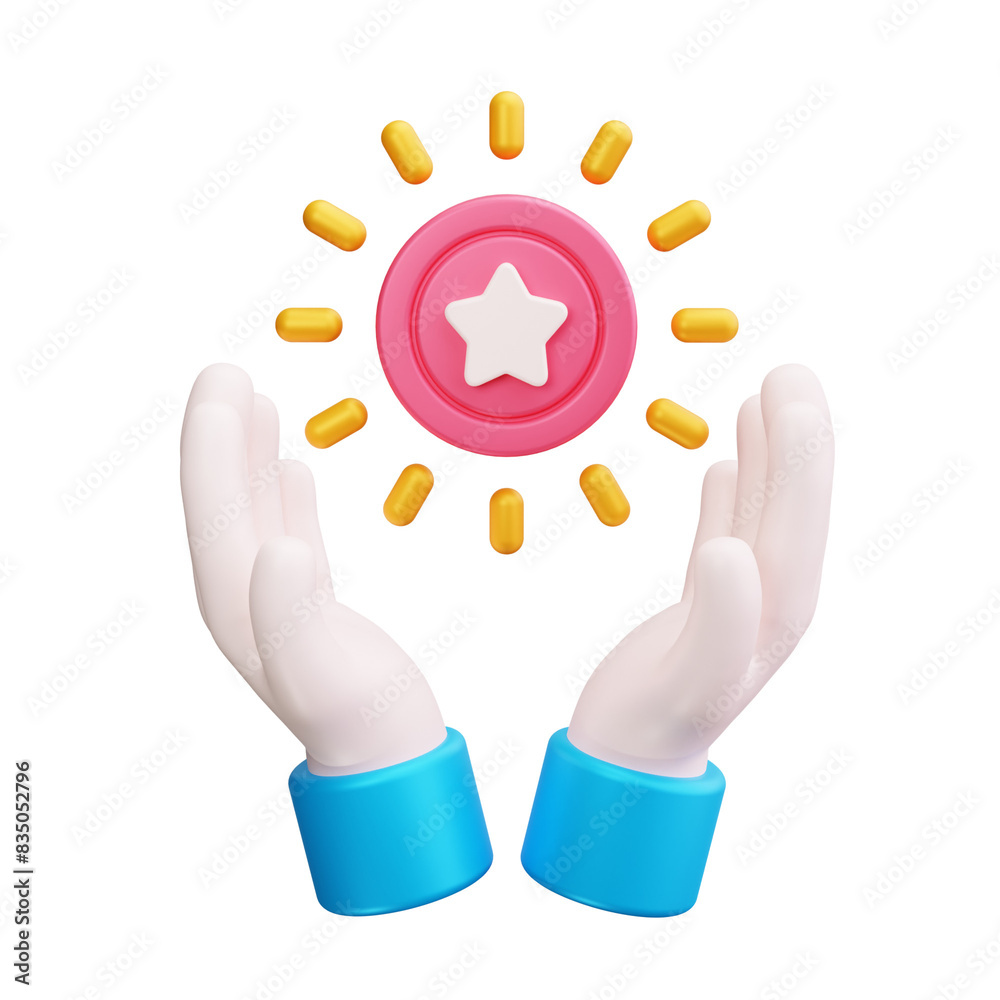 Obraz premium membership 3d render icon