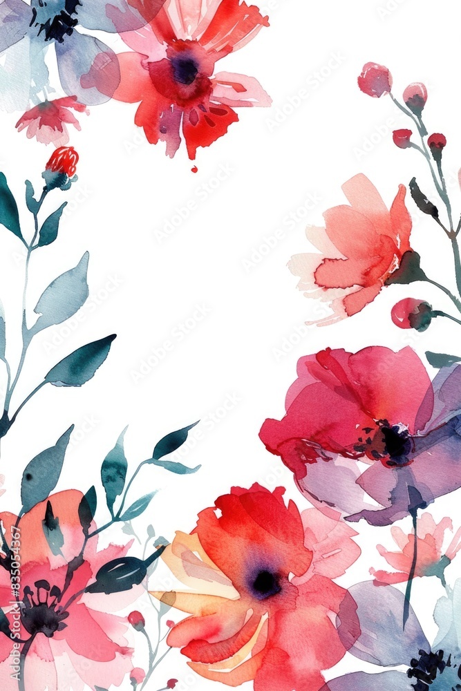 Soft watercolor blooms creating an elegant corner arrangement