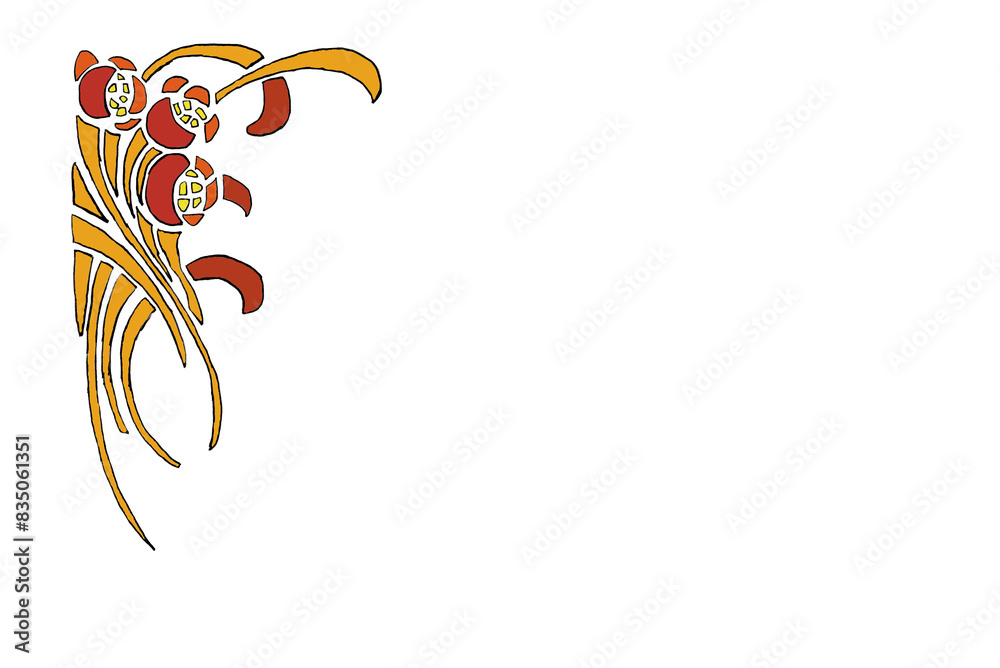 Possible decorative page border plant illustration.