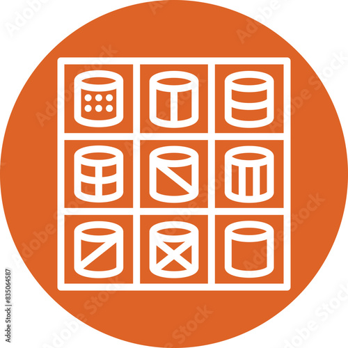 Tie Storage Cases line circle icon