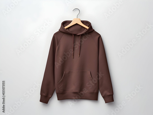 Premium Hoodie mockup, fashionable hoodie on hanger, Clothing mockup, apparel hoodie mockup © Akilmazumder