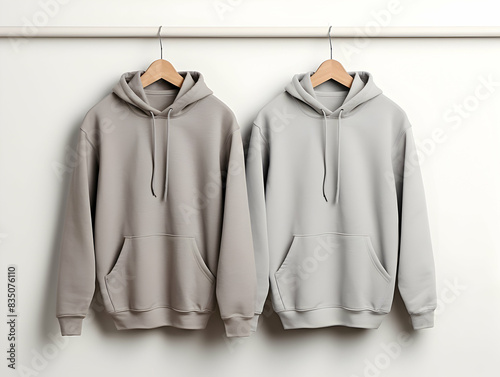 Premium Hoodie mockup, fashionable hoodie on hanger, Clothing mockup, apparel hoodie mockup