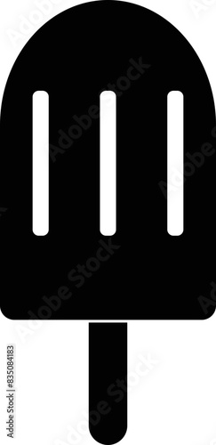 popsicle sillhouette dessert illustration icon