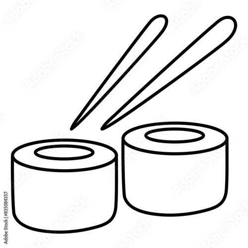 Creative design icon of onigiri 

