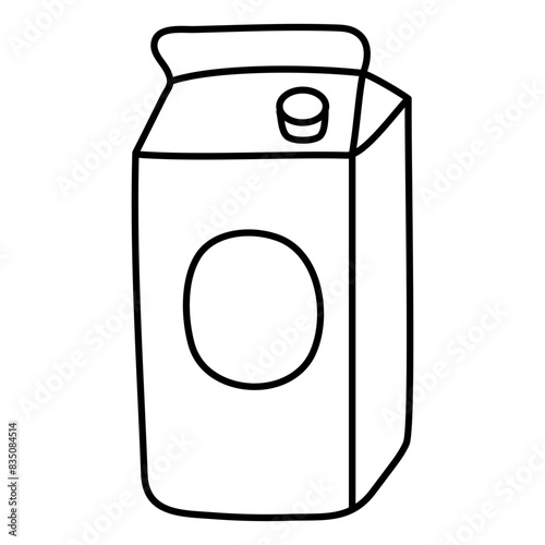 A unique design icon of milk pack 


