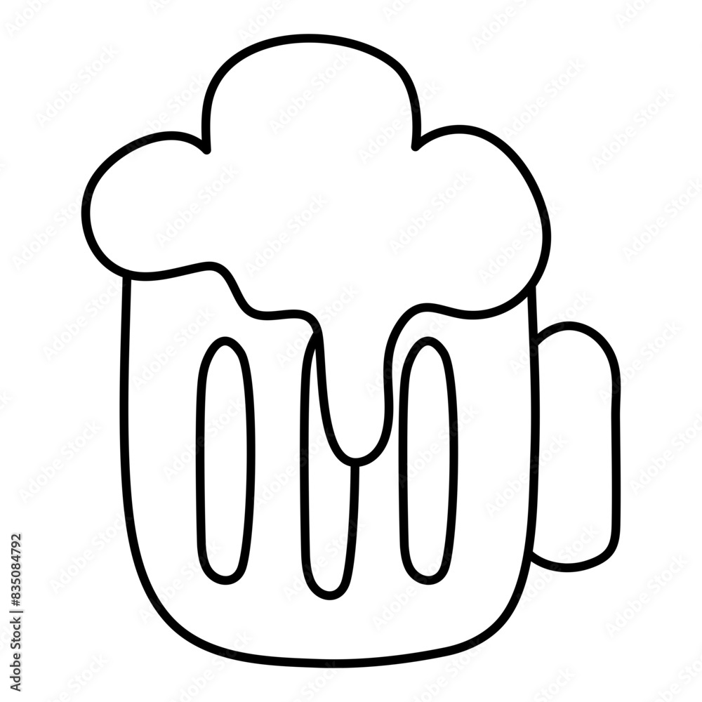 Modern design icon of beer mug
Modern design icon of beer mug