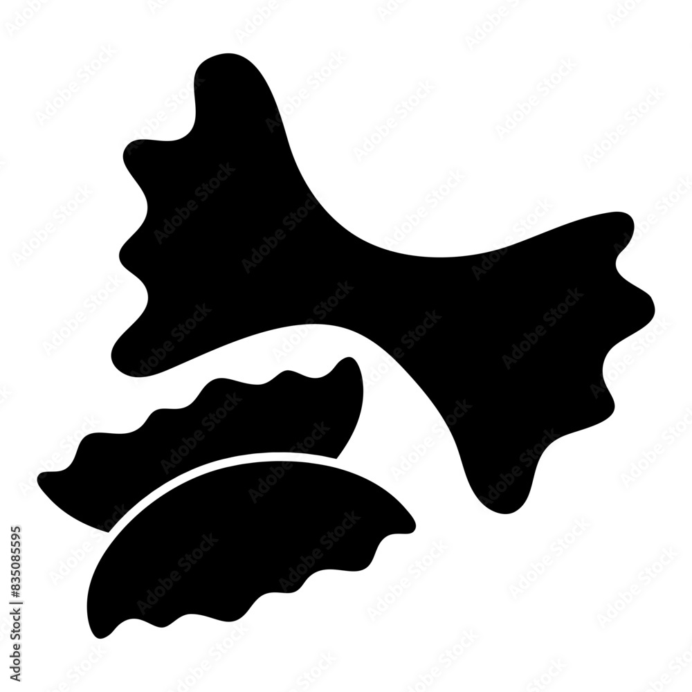 A unique design icon of bow tie pasta
A unique design icon of bow tie pasta
