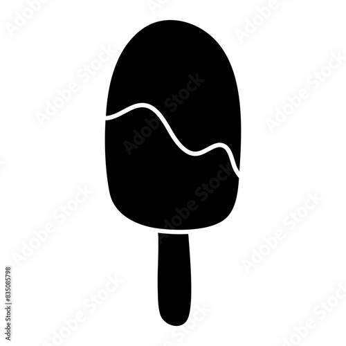 A yummy icon of ice cream, popsicle vector 

