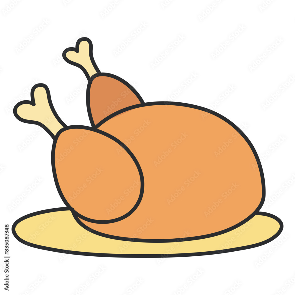 A premium download icon of chicken turkey
A premium download icon of chicken turkey