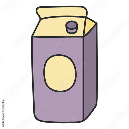 A unique design icon of milk pack 

