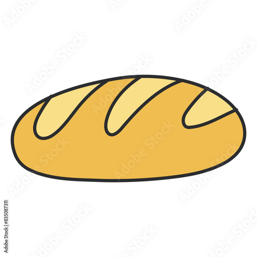 Trendy design icon of baguette 

