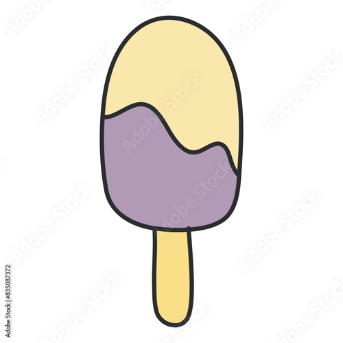 A yummy icon of ice cream, popsicle vector 

