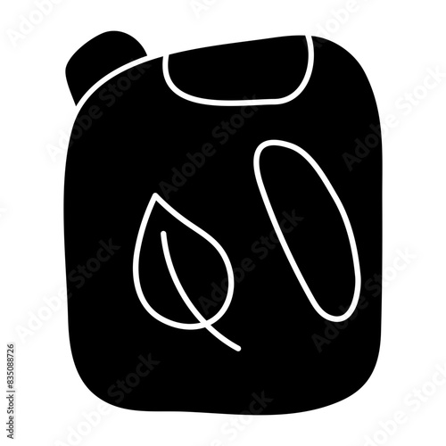 Modern design icon of eco diesel can

