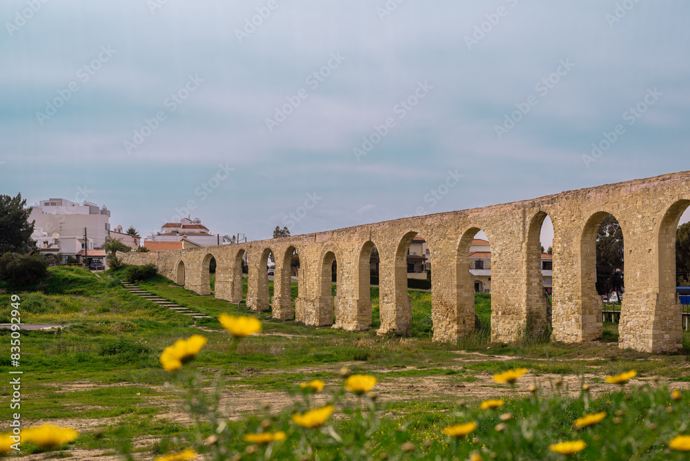 Fototapeta premium Kamares Aqueduct in Larnaca, Cyprus