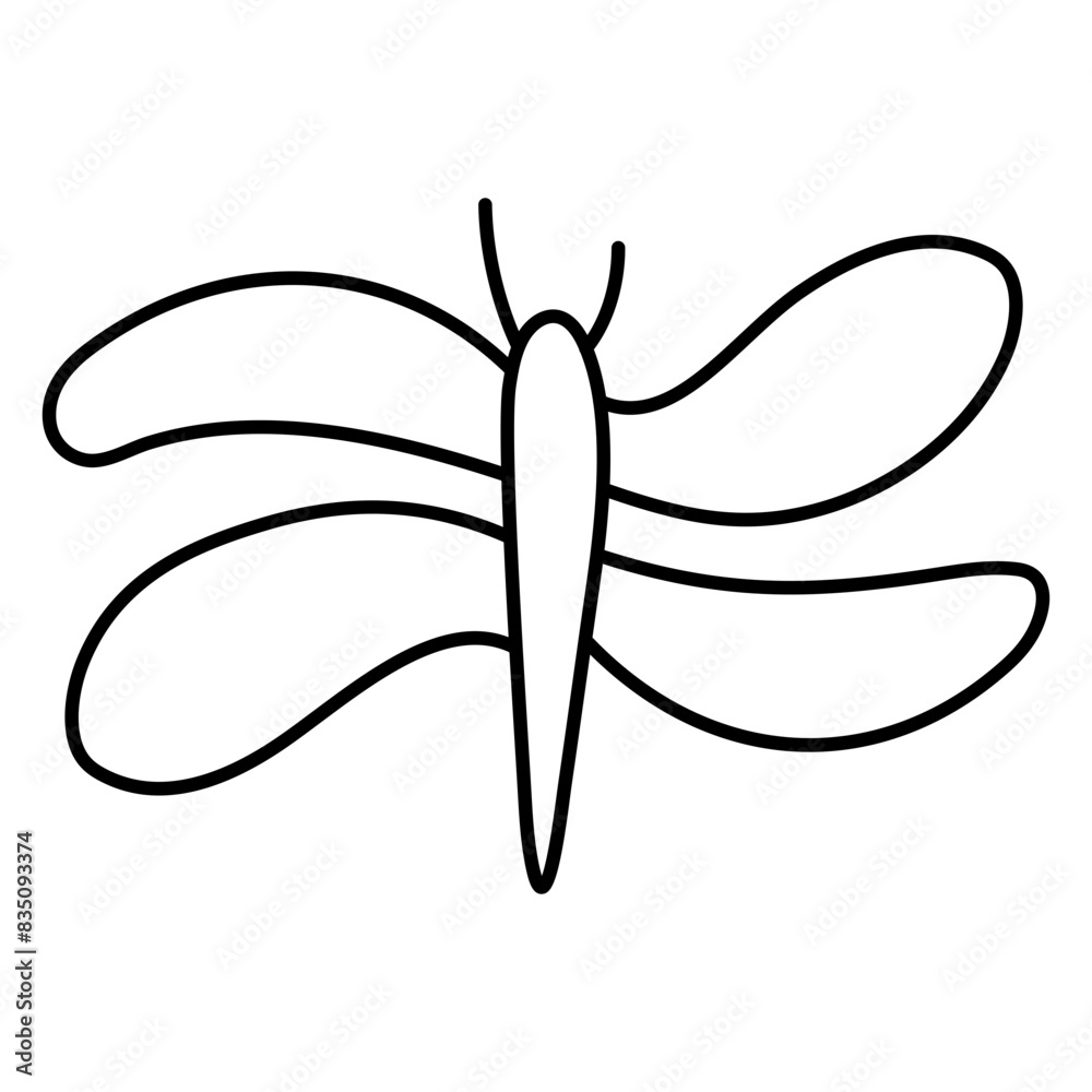 Modern design icon of dragonfly
Modern design icon of dragonfly
