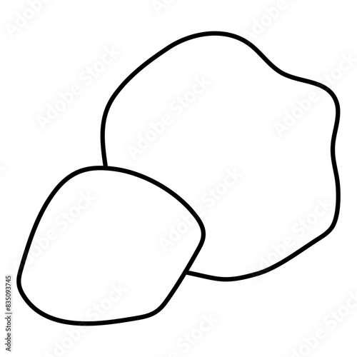 Premium download icon of pebble

