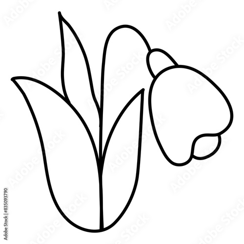 Creative design icon of bluebell flower

