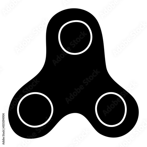 An icon design of fidget spinner 

