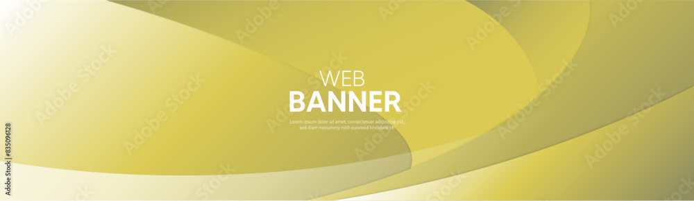 illustration of a background, Yellow banner illustration of a background, Yellow banner