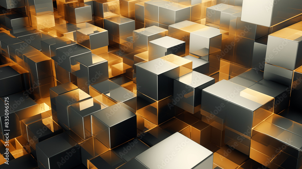 Geometric Abstract Image Pattern Background, Cubic Structures in Metallic Colors, Wallpaper, Background, Cell Phone Cover and Screen, Smartphone, Computer, Laptop, 16:9 Format - PNG Geometric Abstract Image Pattern Background, Cubic Structures in Metallic Colors, Wallpaper, Background, Cell Phone Cover and Screen, Smartphone, Computer, Laptop, 16:9 Format - PNG